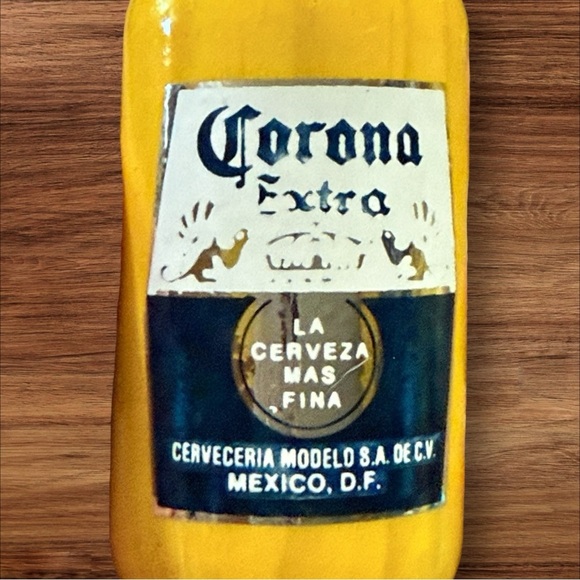 Classic Mexican Corona Extra Beer Wooden Bottle Opener - Picture 2 of 4